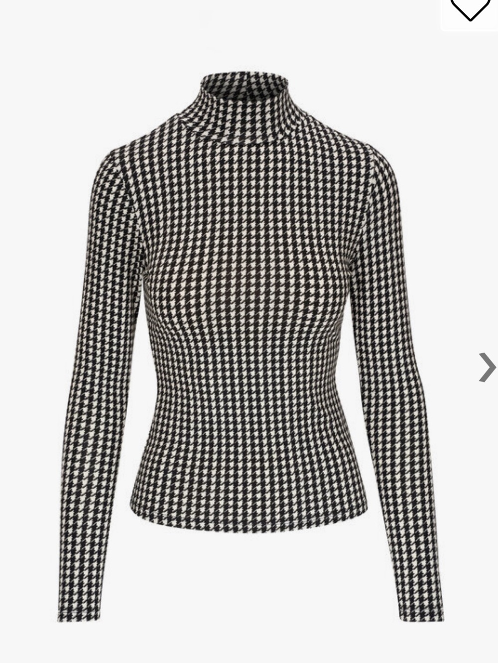 Veronica Beard Black and White Houndstooth Knit Top